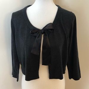 Calvin Klein Ribbon Tie Cardigan Sweater